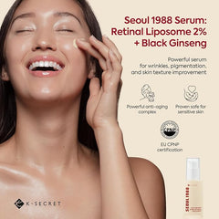 KSECRET - SEOUL 1988 Serum : Retinal Liposome 2% + Black Ginseng.