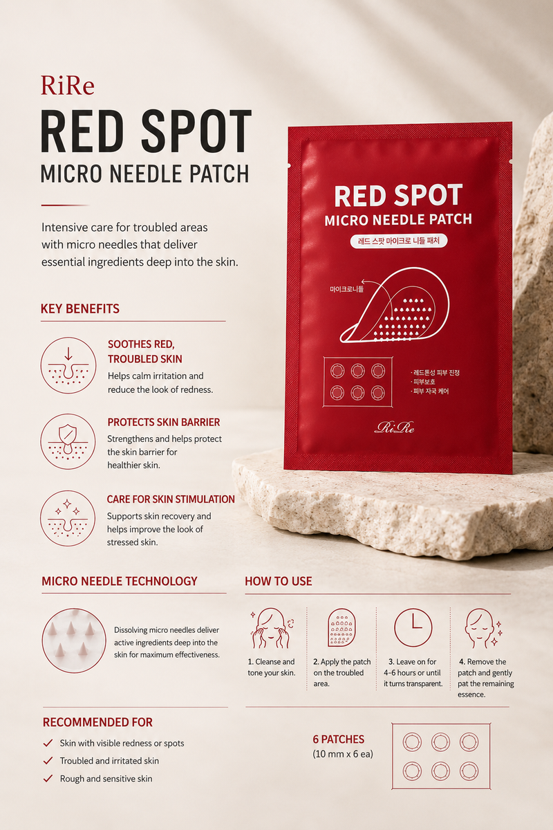RiRe - Red Spot Micro Needle Patch.